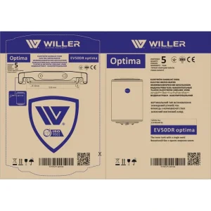 Водонагреватель Willer EV50DR серия Optima, EV50DR optima UA
