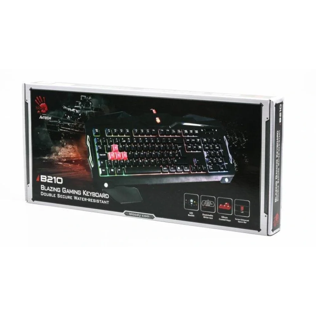 Клавиатура A4Tech Bloody B210 Black USB UA