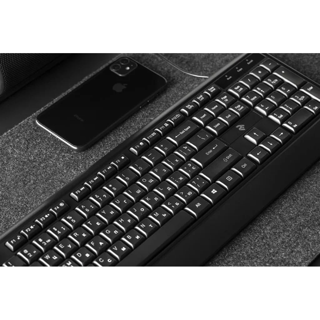 Клавіатура 2E KS130 (2E-KS130UB) Black USB UA