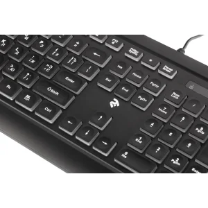 Клавиатура 2E KS120 White Backlight Ukr (2E-KS120UB) Black USB UA