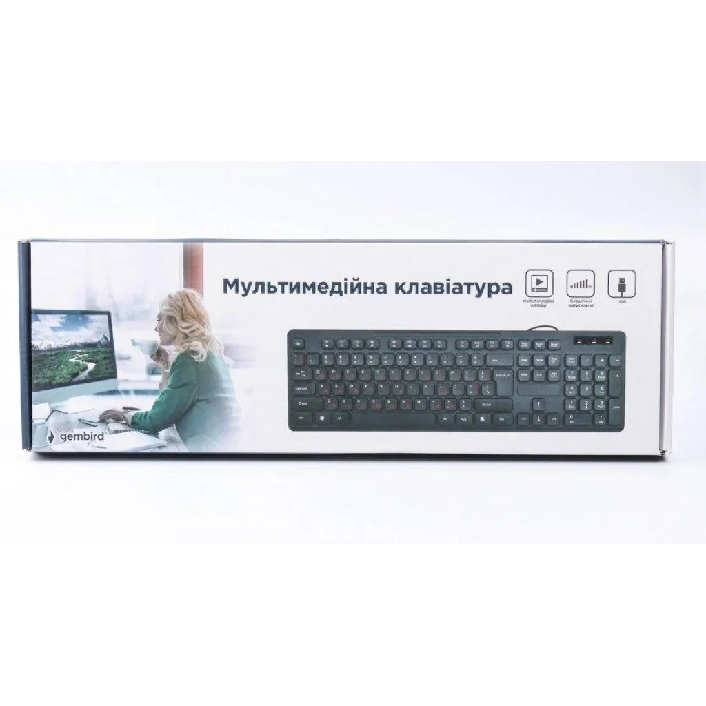 Клавіатура Gembird KB-MCH-04-UA Ukr Black UA