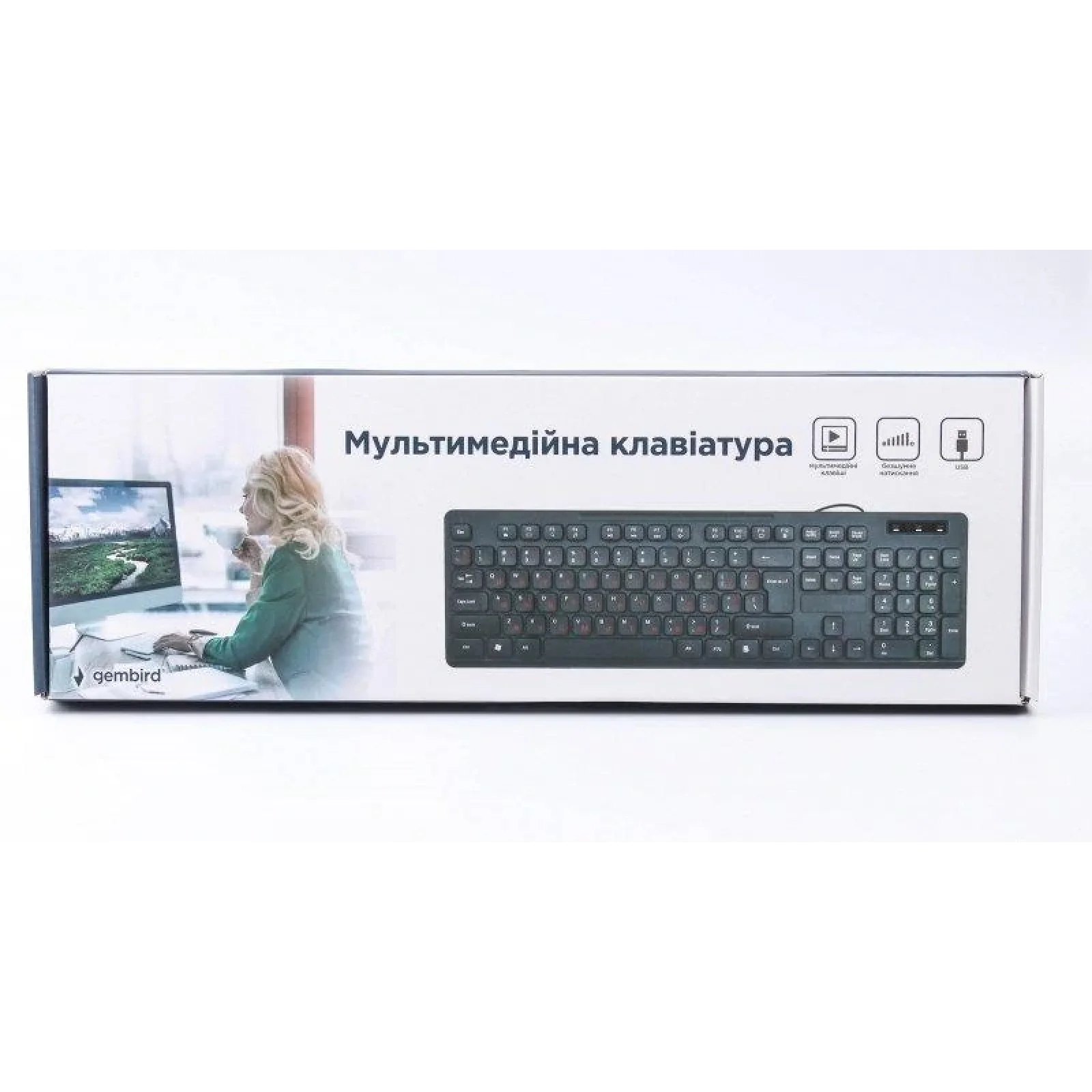 Клавиатура Gembird KB-MCH-04-UA Ukr Black UA