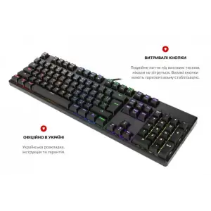 Клавіатура Motospeed CK107 Outemu Red RGB Black (mtk96mr) UA