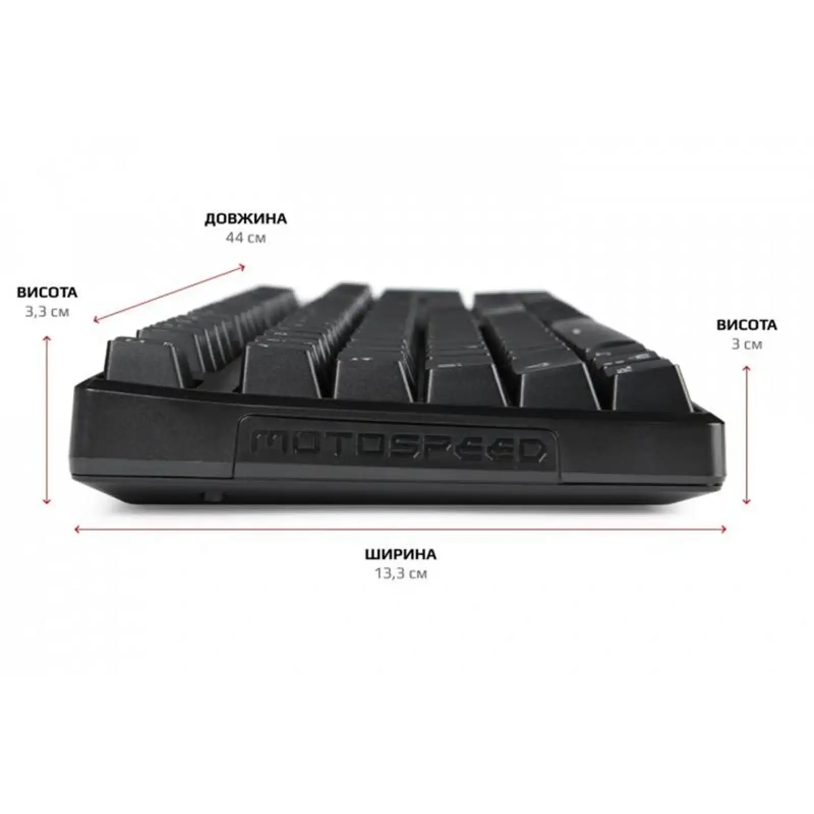 Клавіатура Motospeed CK107 Outemu Red RGB Black (mtk96mr) UA