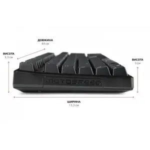 Клавіатура Motospeed CK107 Outemu Red RGB Black (mtk96mr) UA
