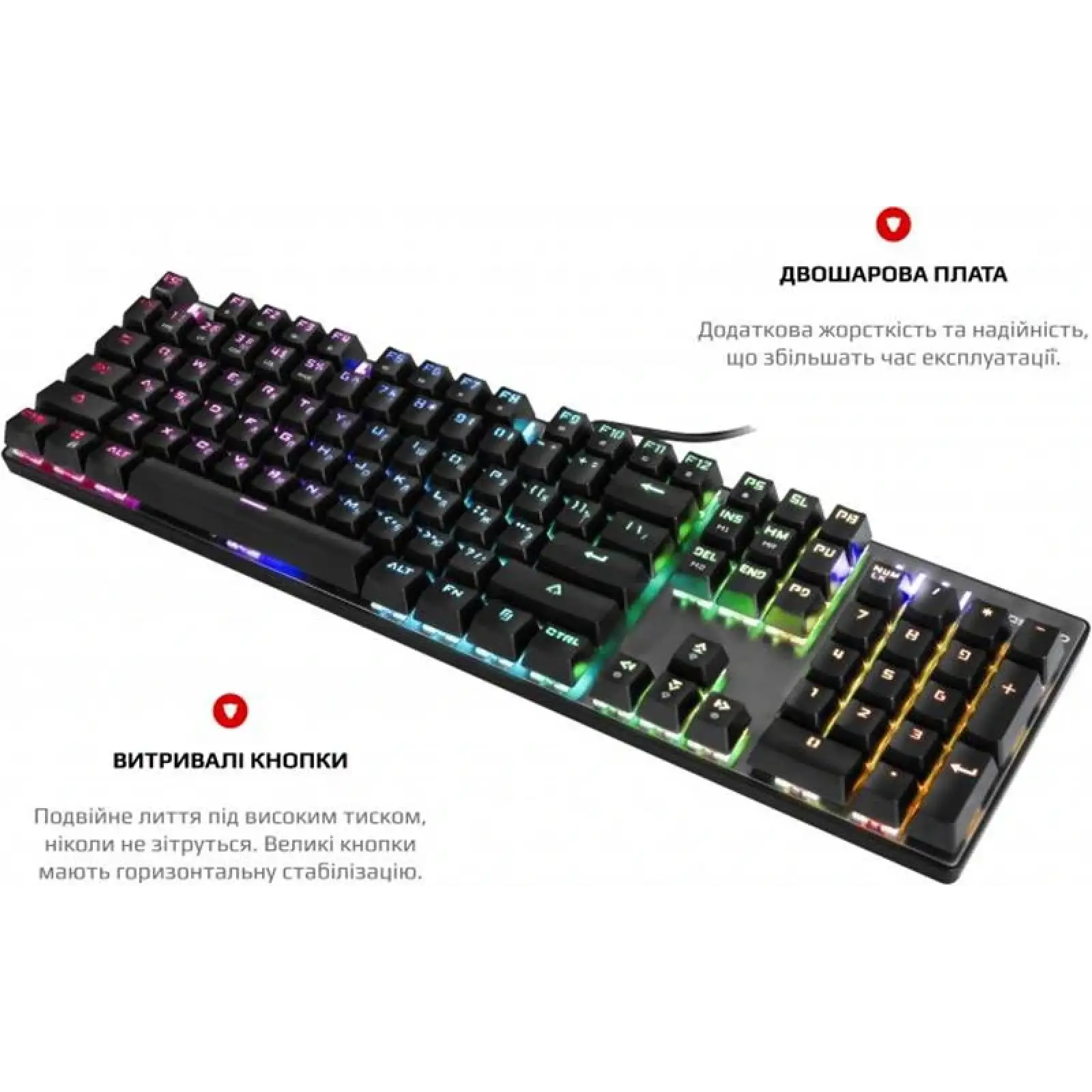 Клавіатура Motospeed CK104 Outemu Blue RGB Silver (mtck104cmb) UA