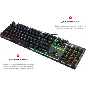 Клавіатура Motospeed CK104 Outemu Blue RGB Silver (mtck104cmb) UA