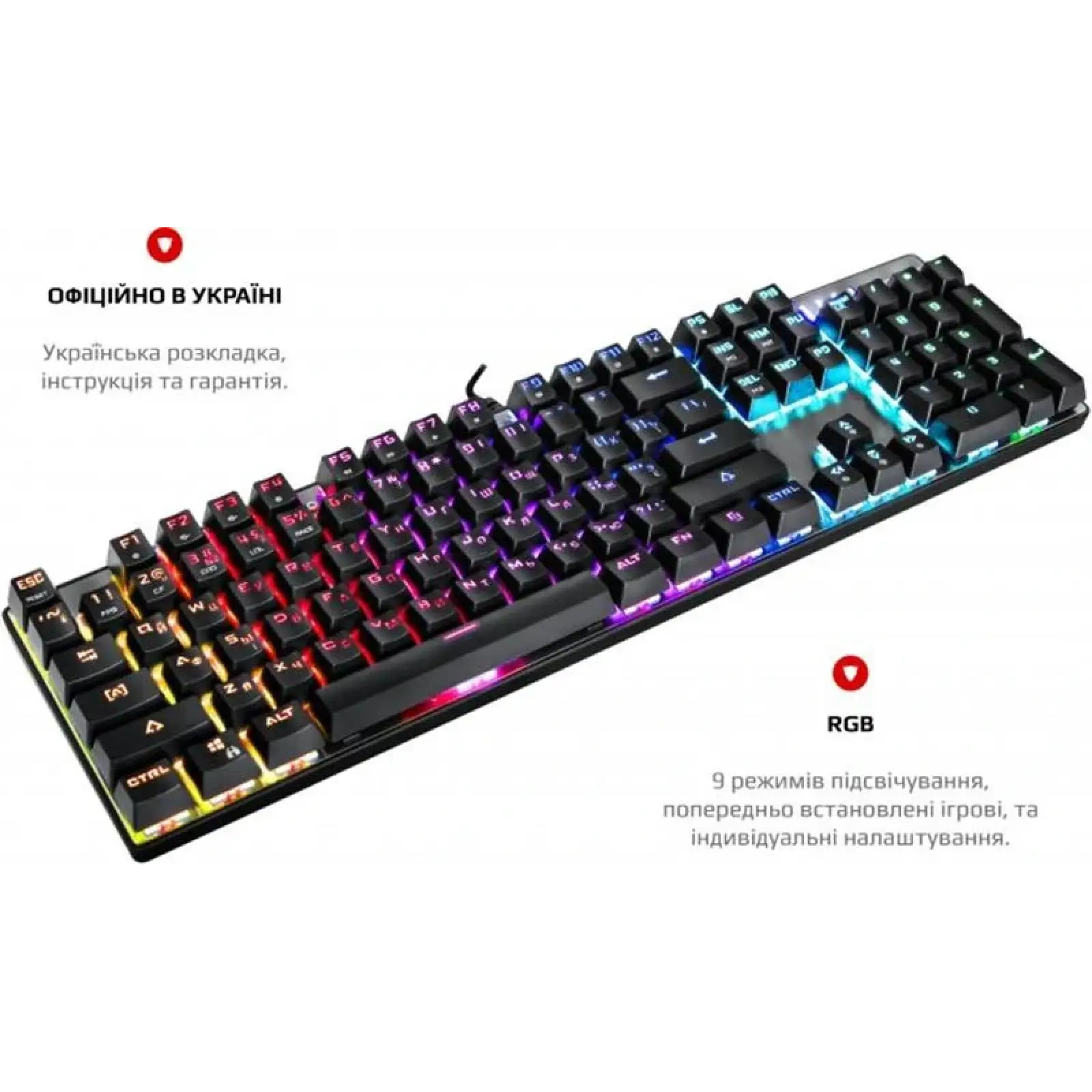 Клавіатура Motospeed CK104 Outemu Blue RGB Silver (mtck104cmb) UA