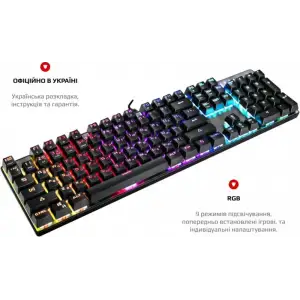 Клавіатура Motospeed CK104 Outemu Blue RGB Silver (mtck104cmb) UA