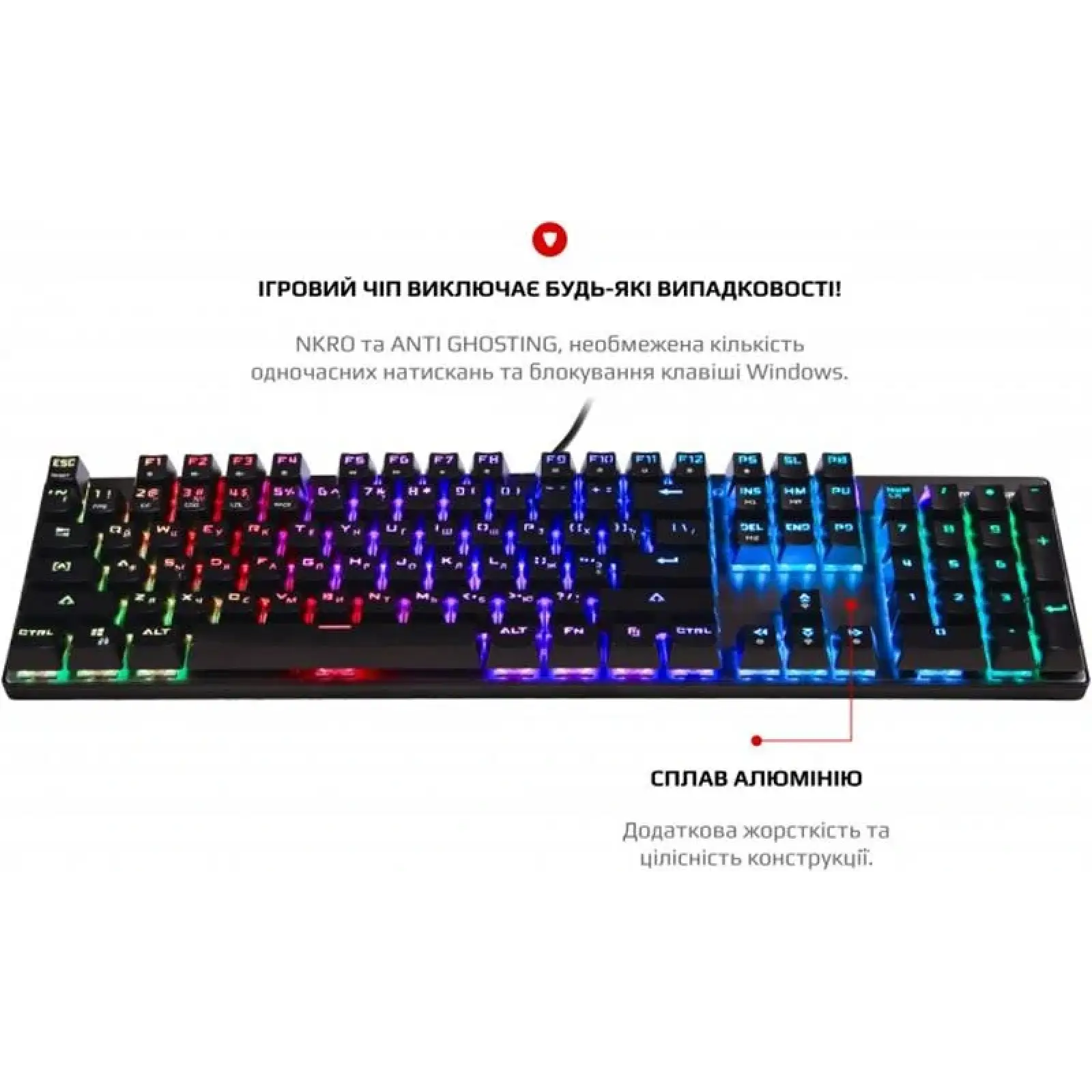 Клавіатура Motospeed CK104 Outemu Blue RGB Silver (mtck104cmb) UA