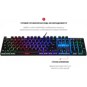 Клавіатура Motospeed CK104 Outemu Blue RGB Silver (mtck104cmb) UA