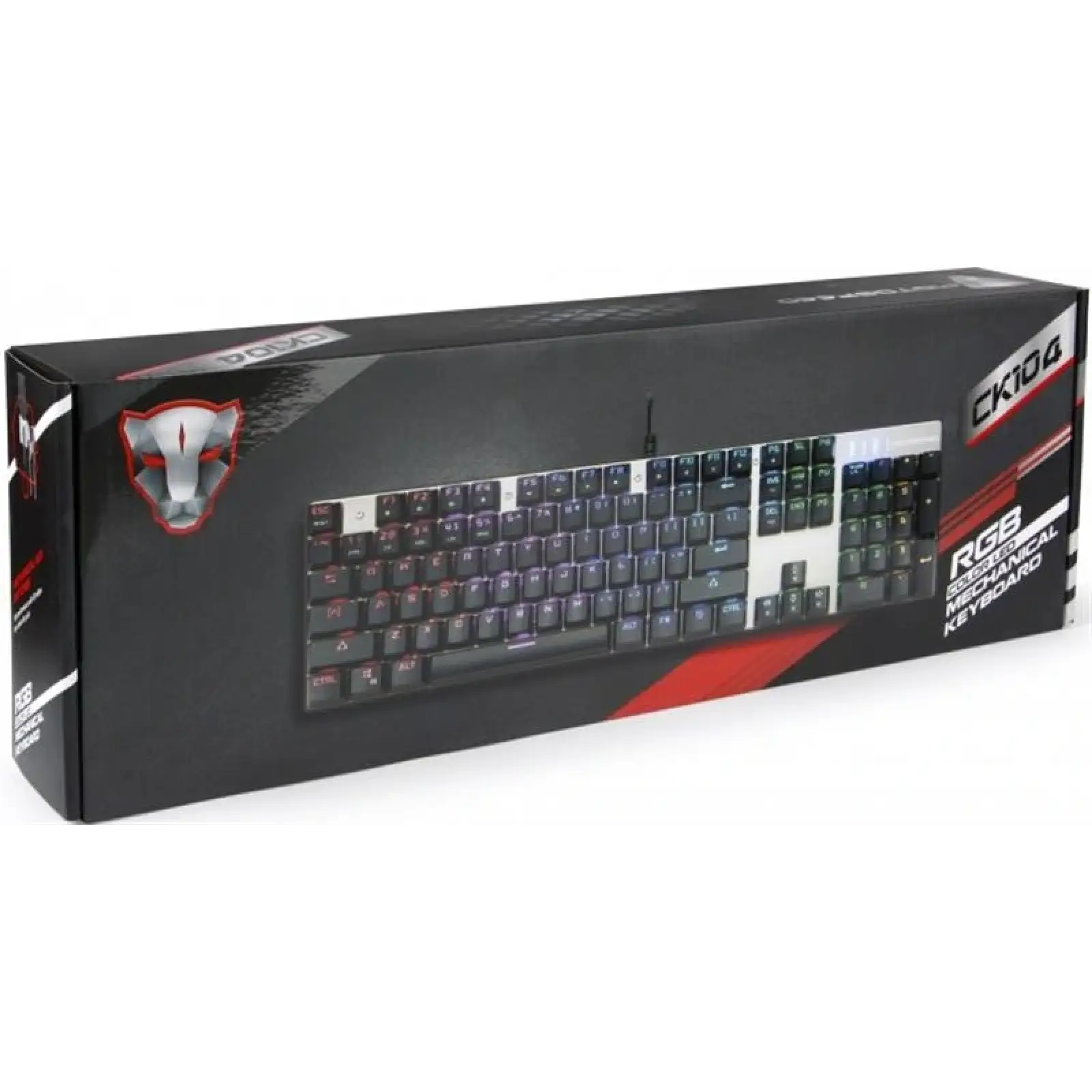 Клавіатура Motospeed CK104 Outemu Blue RGB Silver (mtck104cmb) UA