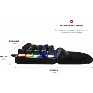 Клавіатура Motospeed K27 Outemu Red Black (mtk27mr) UA