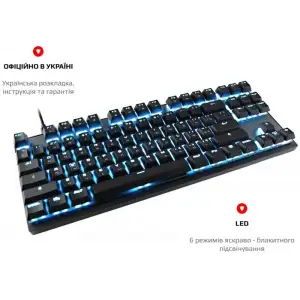 Клавіатура бездротова Motospeed GK82 Outemu Red Black (mtgk82bmr) UA
