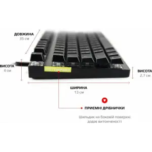 Клавіатура бездротова Motospeed GK82 Outemu Red Black (mtgk82bmr) UA