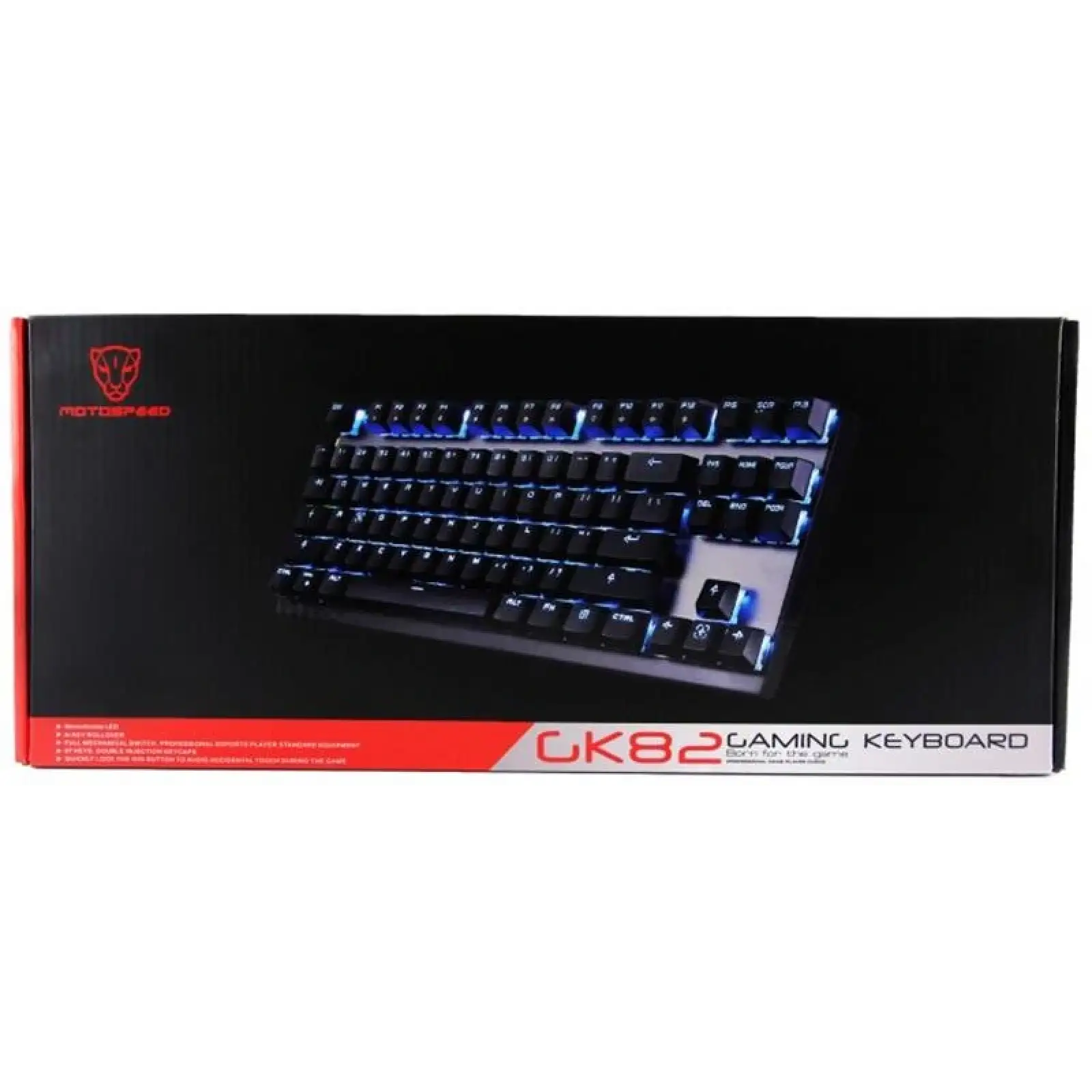 Клавіатура бездротова Motospeed GK82 Outemu Red Black (mtgk82bmr) UA