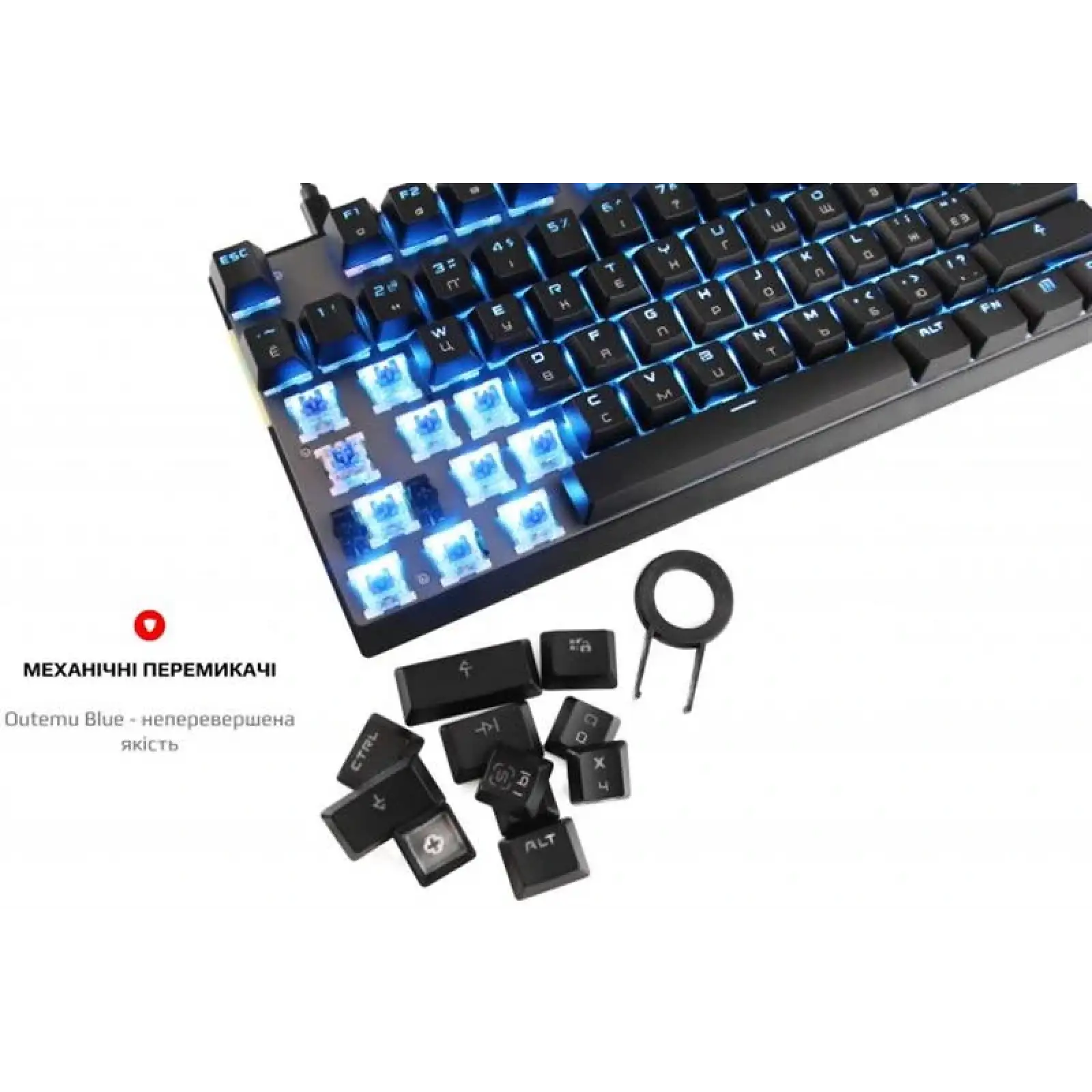 Клавіатура бездротова Motospeed GK82 Outemu Blue Black (mtgk82bmb) UA