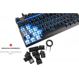 Клавіатура бездротова Motospeed GK82 Outemu Blue Black (mtgk82bmb) UA