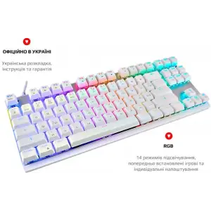 Клавиатура Motospeed K82 Outemu Red White (mtk82wmr) UA