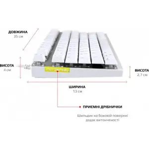 Клавиатура Motospeed K82 Outemu Red White (mtk82wmr) UA
