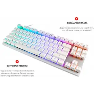 Клавіатура Motospeed K82 Outemu Blue White (mtk82wmb) UA