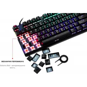 Клавіатура Motospeed K82 Outemu Red Ukr Black (mtk82mr) UA