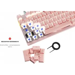 Клавіатура бездротова Motospeed GK82 Outemu Blue Pink (mtgk82pmb) UA