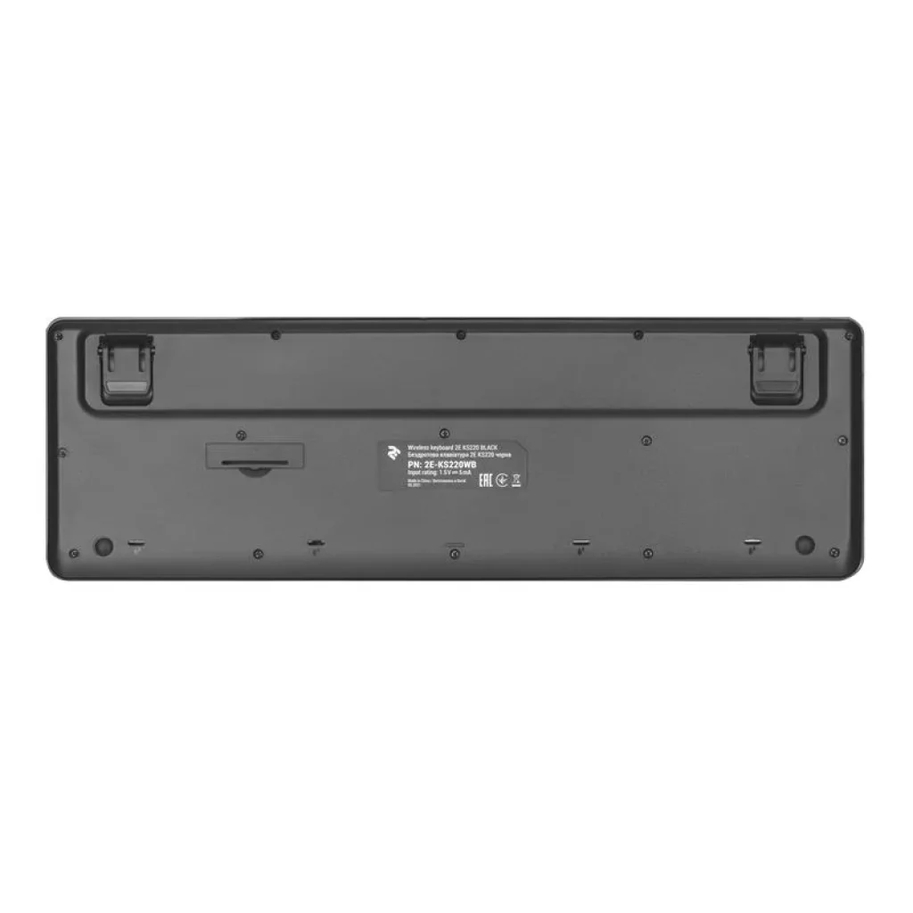 Клавіатура бездротова 2E KS220 WL Ukr Black (2E-KS220WB) UA