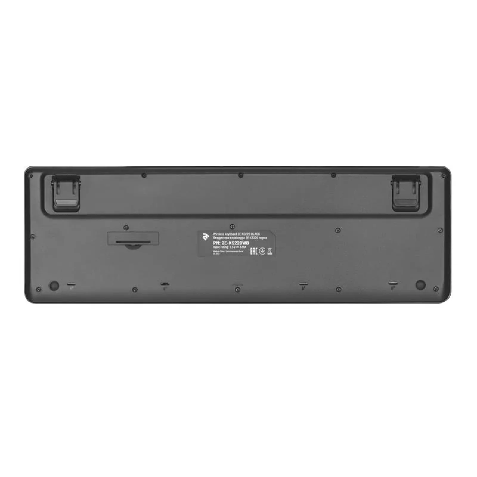 Клавіатура бездротова 2E KS220 WL Ukr Black (2E-KS220WB) UA