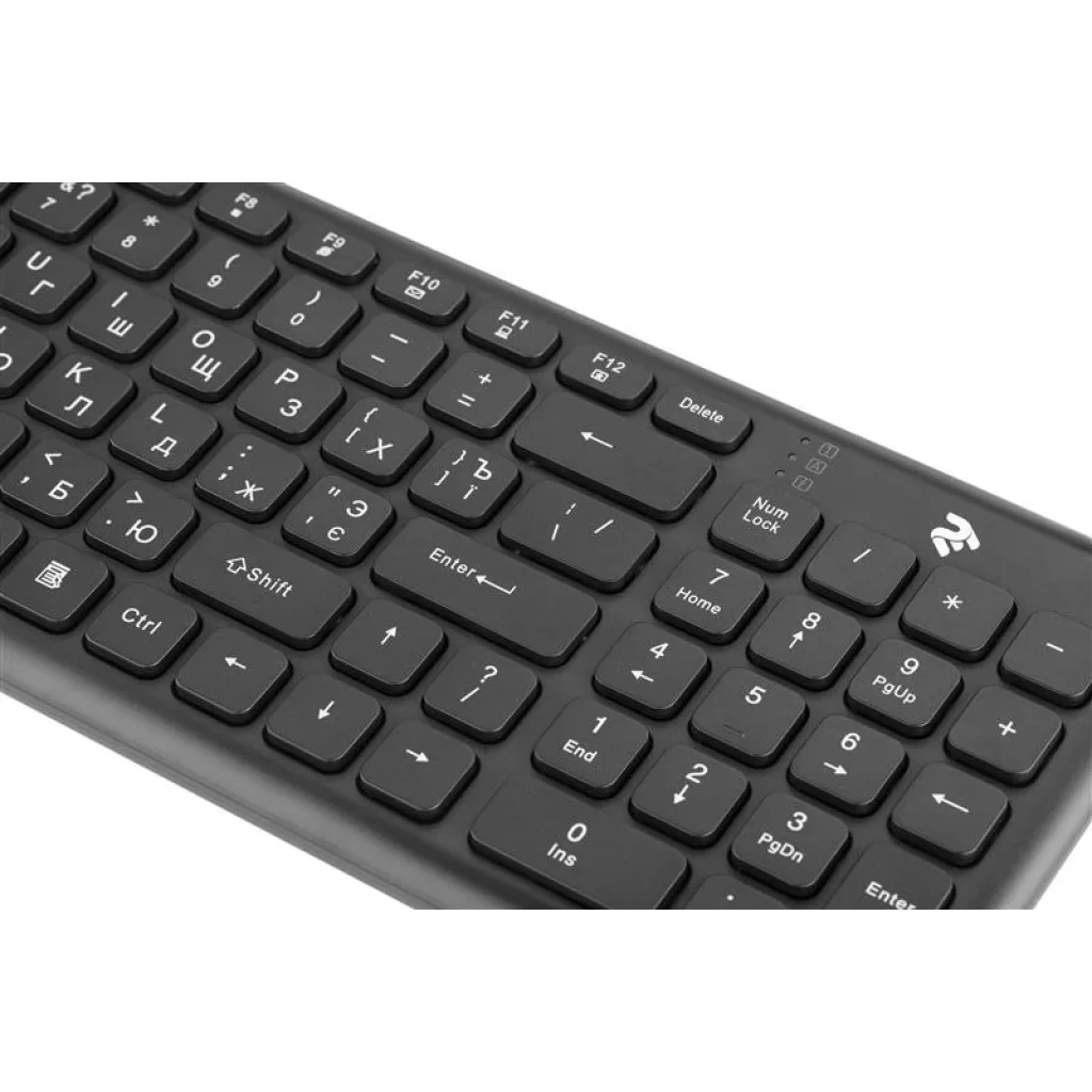 Клавиатура 2E KS230 Slim WL (2E-KS230WB) Black USB UA