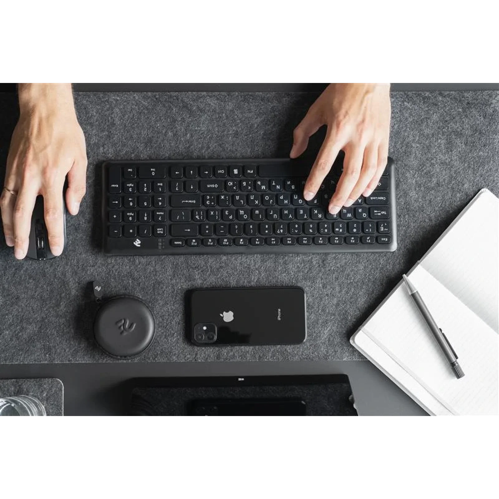 Клавіатура 2E KS230 Slim WL (2E-KS230WB) Black USB UA