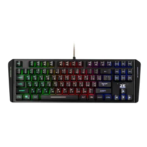 Клавіатура 2E Gaming KG355 LED Ukr (2E-KG355UBK) Black USB UA