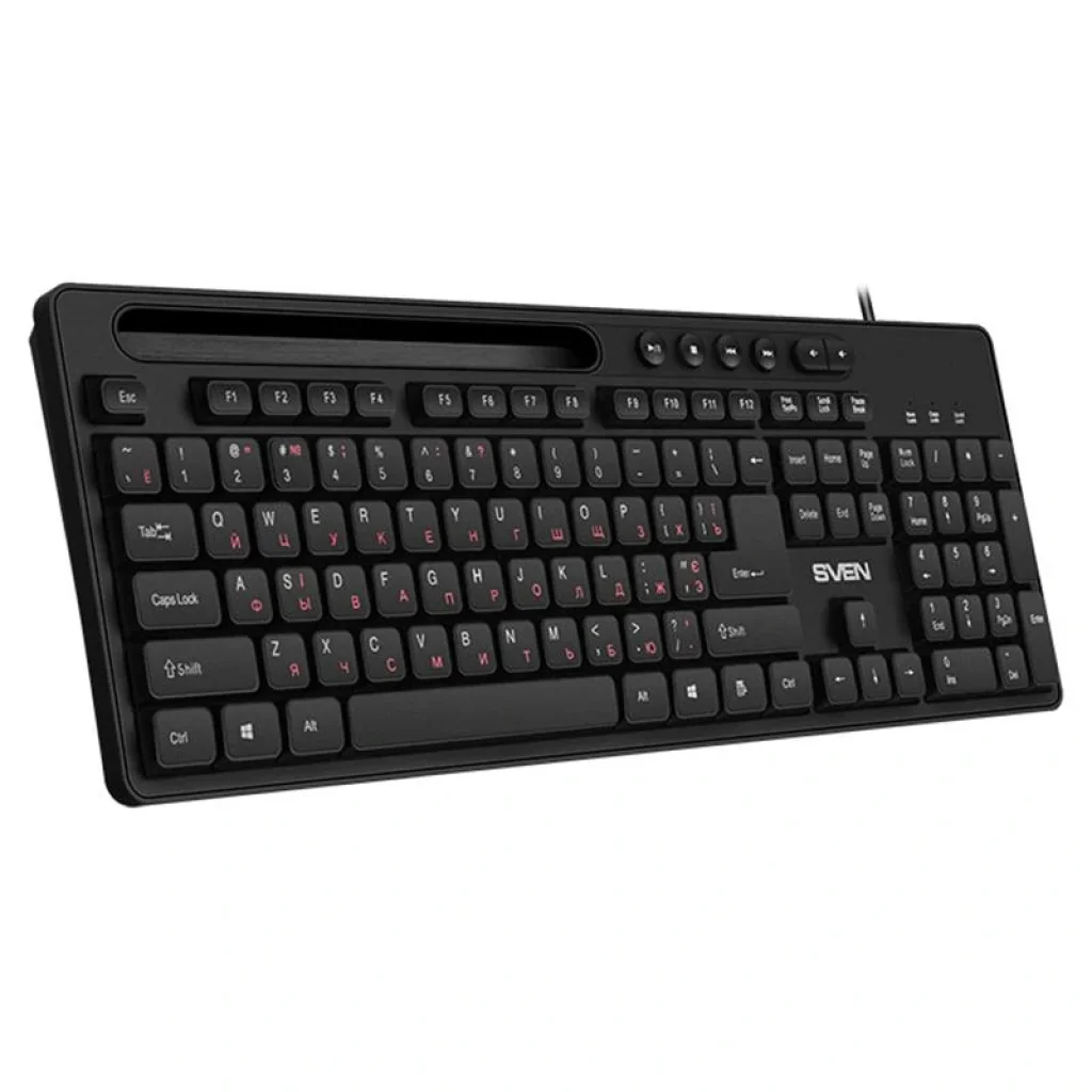 Клавиатура Sven KB-S302 Black USB, 00600211 UA