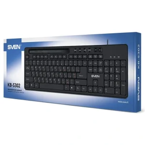 Клавиатура Sven KB-S302 Black USB, 00600211 UA