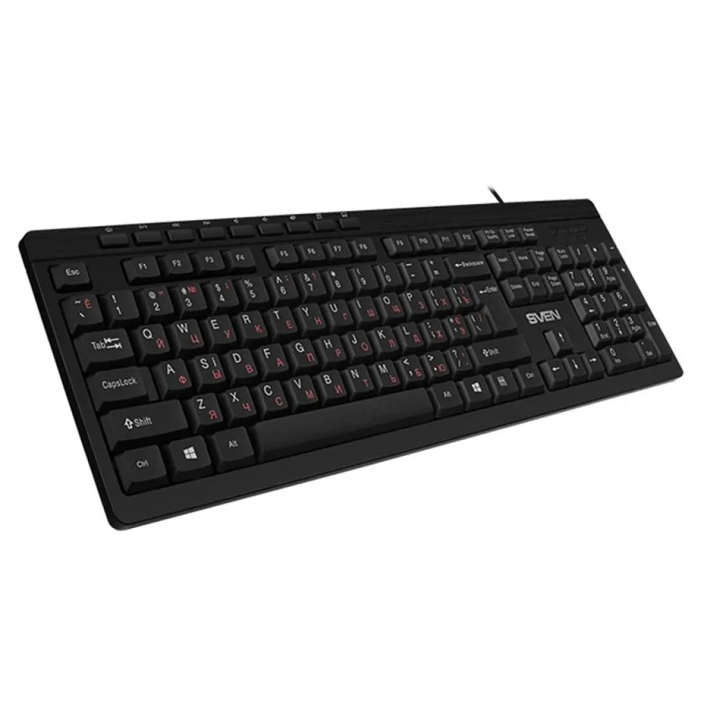 Клавіатура Sven KB-C3010 Ukr Black, 00600208 UA