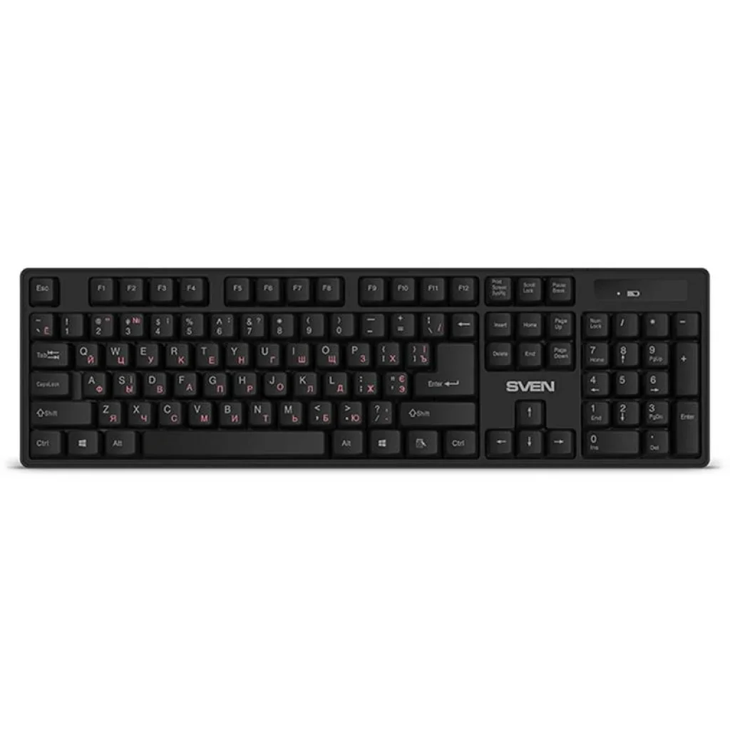 Клавиатура Sven KB-C2100W Black USB, 00600212 UA