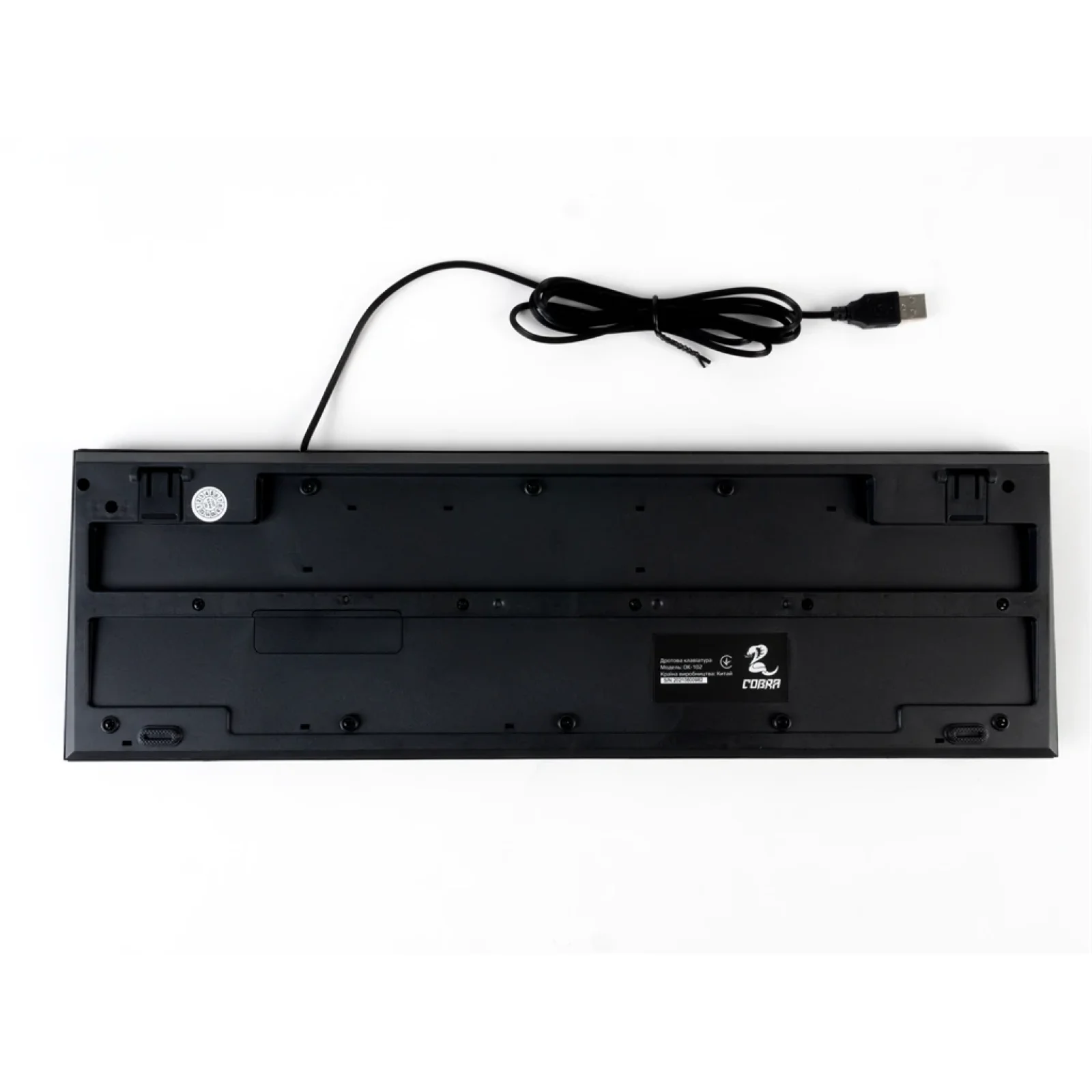 Клавиатура COBRA OK-102 Ukr Black UA