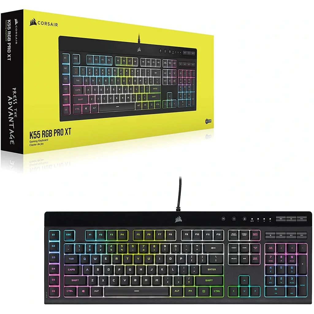 Клавиатура Corsair K55 Pro XT RGB Black (CH-9226715-RU) USB UA