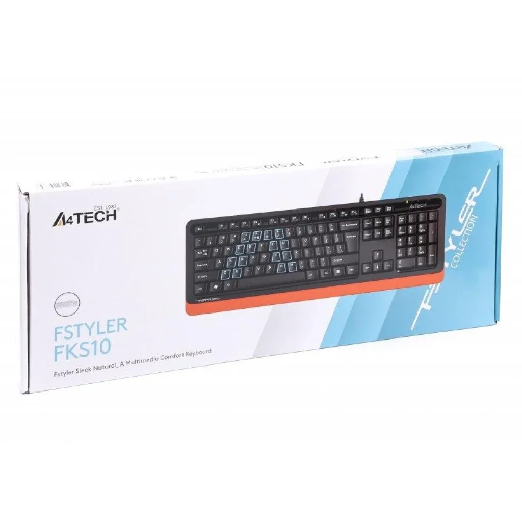 Клавіатура A4Tech Fstyler FKS10 Orange USB, FKS10 (Orange) UA