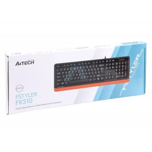 Клавіатура A4Tech Fstyler FKS10 Orange USB, FKS10 (Orange) UA