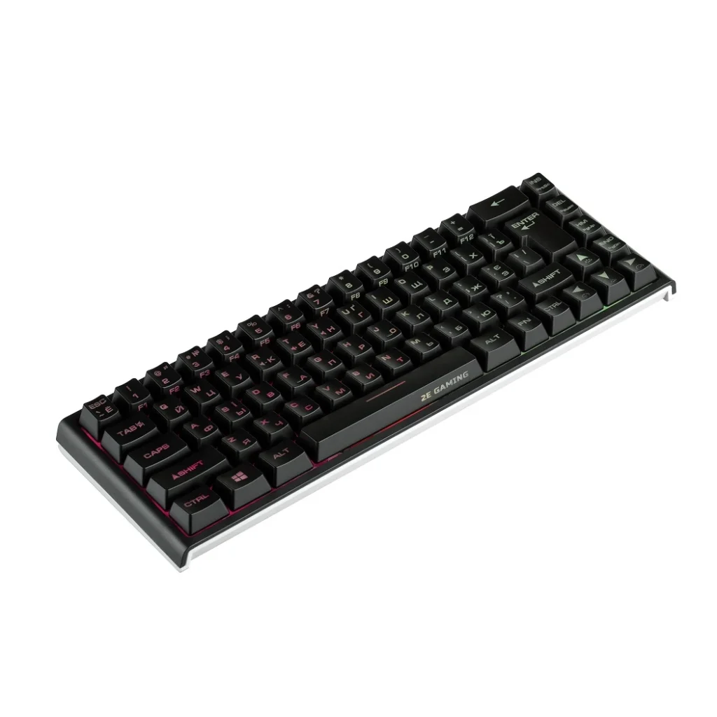 Клавиатура беспроводная 2E Gaming KG360UBK RGB Ukr (2E-KG360UBK) Black USB UA
