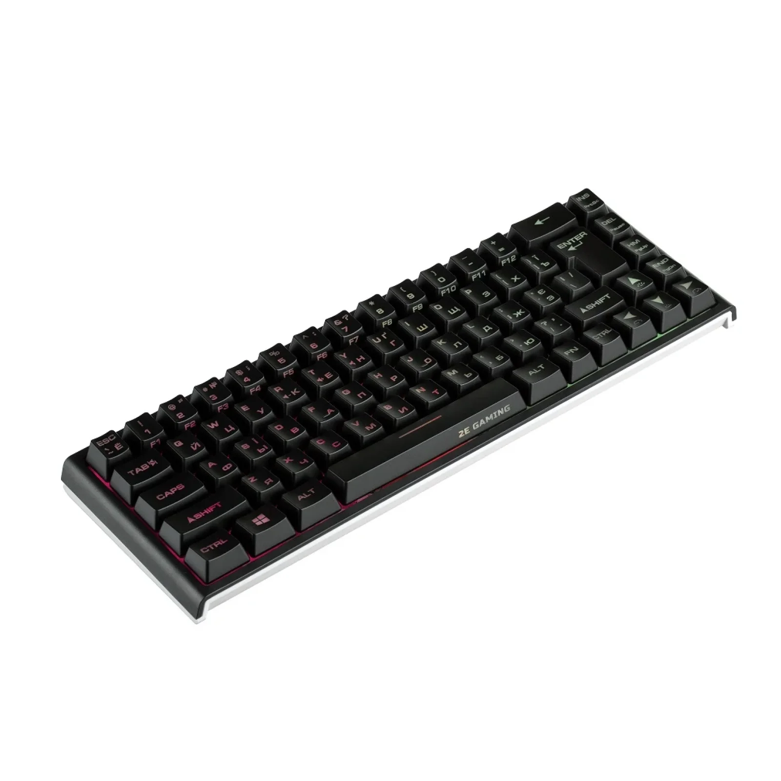 Клавіатура бездротова 2E Gaming KG360UBK RGB Ukr (2E-KG360UBK) Black USB UA