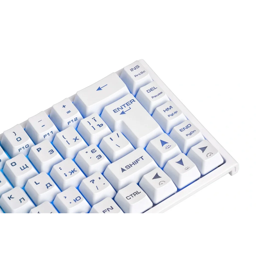 Клавіатура бездротова 2E Gaming KG360UWT RGB Ukr (2E-KG360UWT) White USB UA