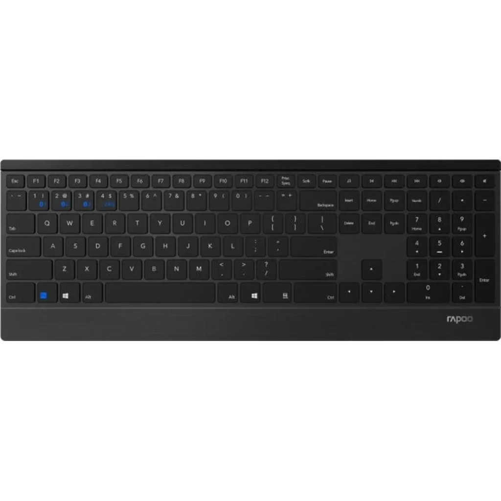 Клавиатура Rapoo E9500M Wireless Black, E9500M Black UA