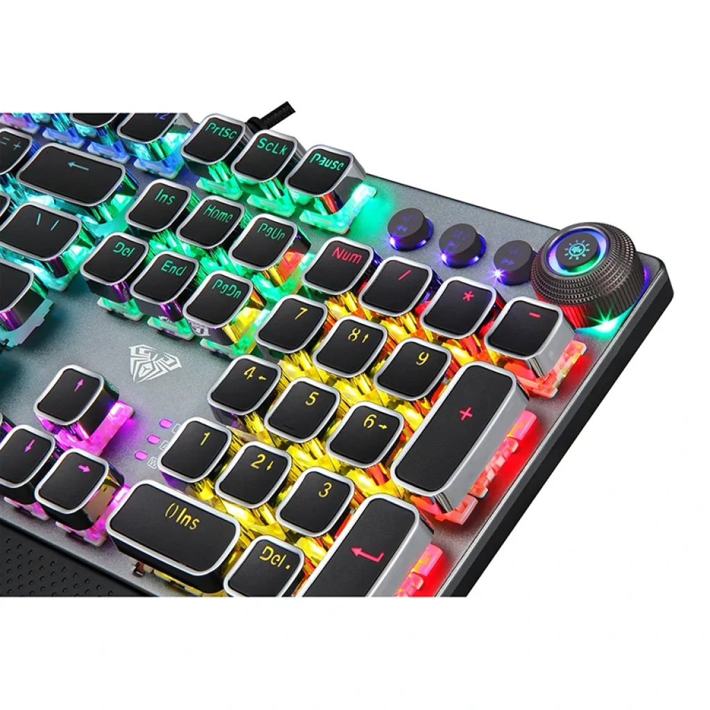 Клавіатура Aula Mechanical Keyboard Fireshock V5 Wired (6948391221779) Black USB UA