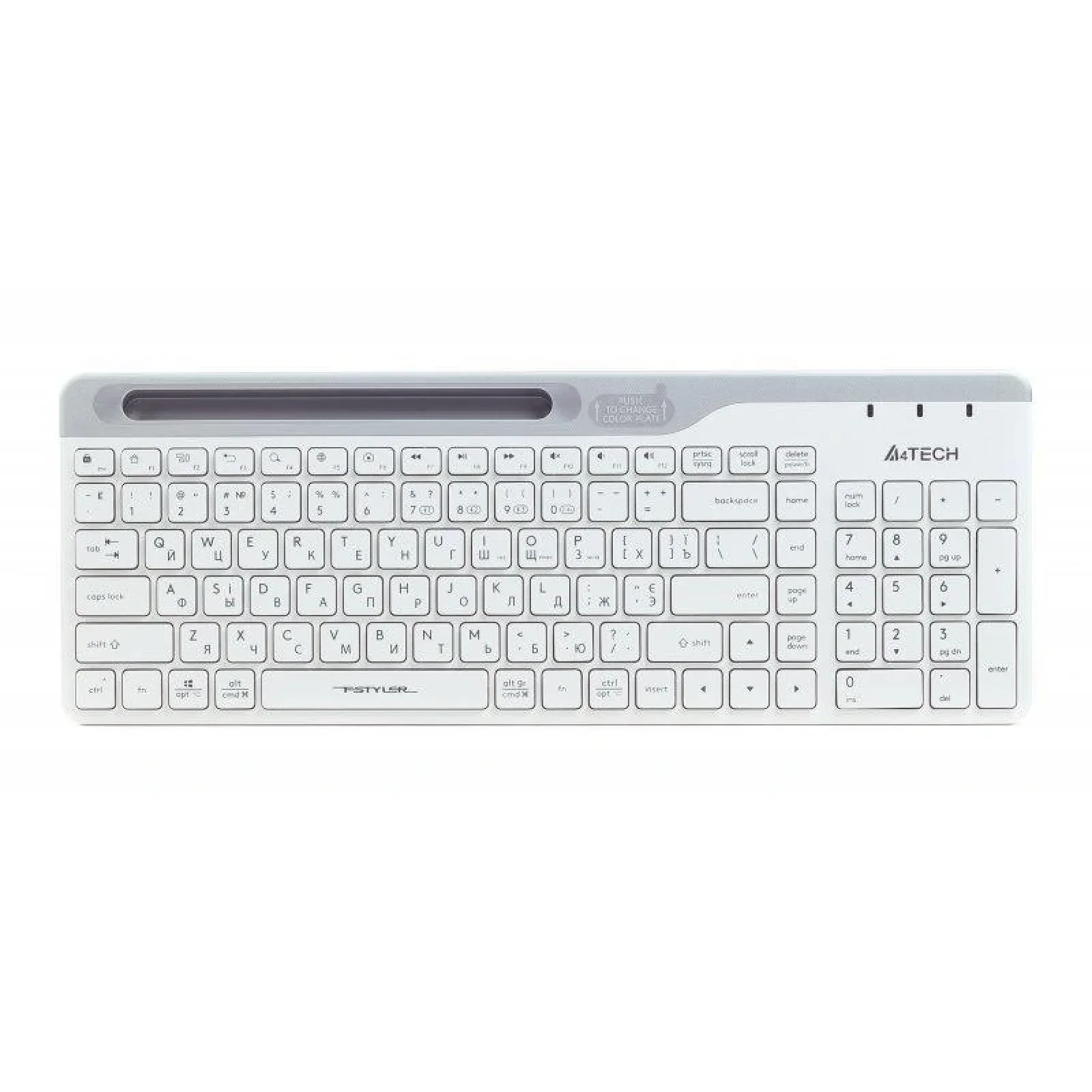 Клавиатура A4Tech FBK25 White USB, FBK25 (White) UA