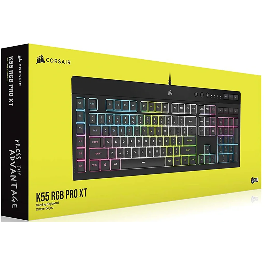 Клавиатура Corsair K55 Pro XT RGB Black (CH-9226715-RU) USB UA