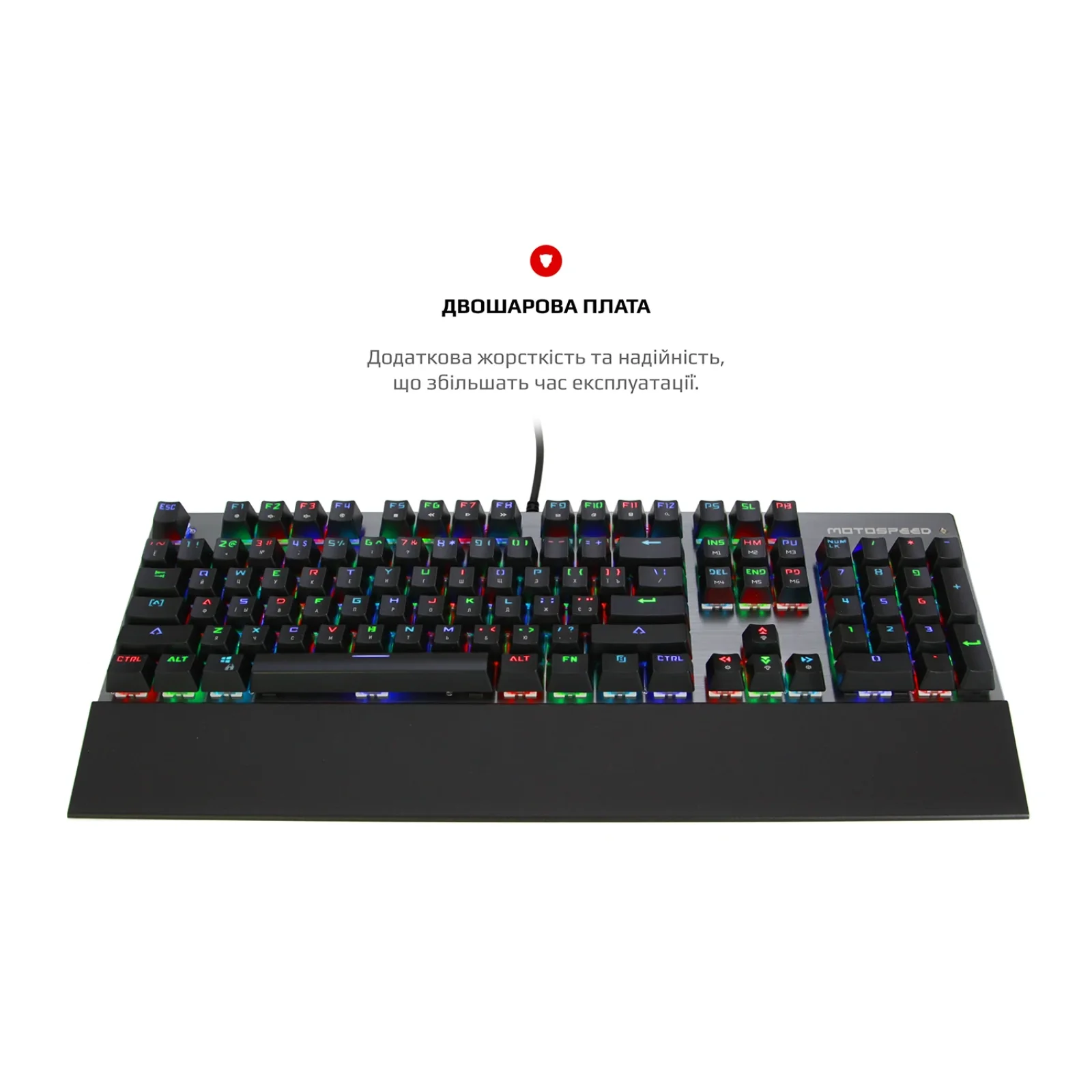 Клавіатура Motospeed CK108 Outemu Blue Silver (mtck108mb) UA