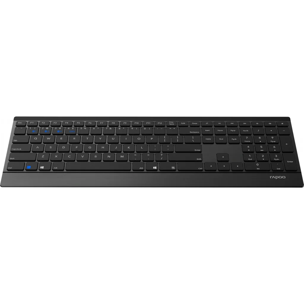 Клавіатура бездротова Rapoo E9500M Wireless Black, E9500M Black UA