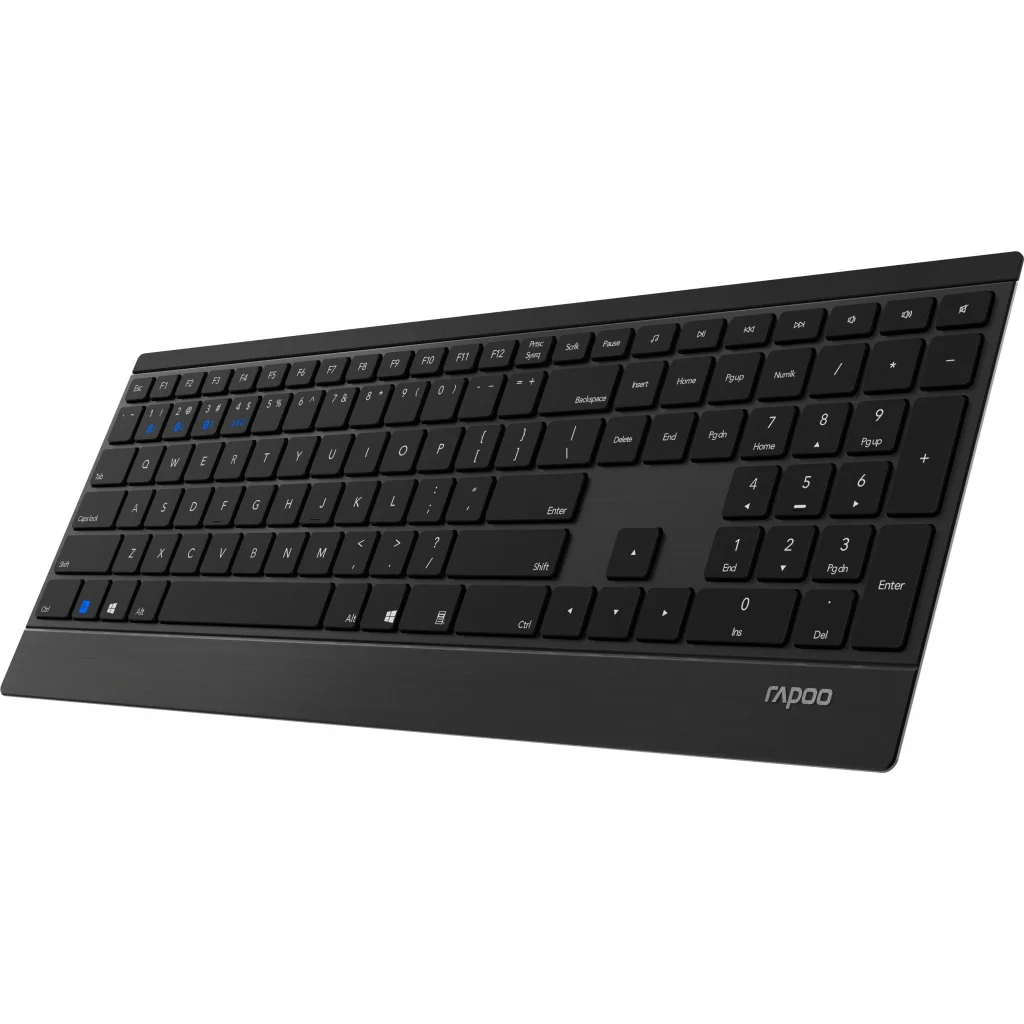 Клавіатура бездротова Rapoo E9500M Wireless Black, E9500M Black UA